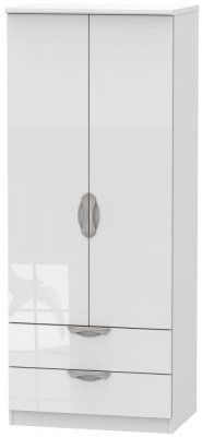 Product photograph of Camden 2 Door 2 Drawer Wardrobe from Choice Furniture Superstore