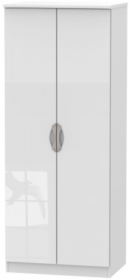 Product photograph of Camden 2 Door Plain Wardrobe from Choice Furniture Superstore