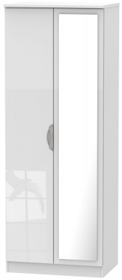 Product photograph of Camden 2 Door Tall Mirror Wardrobe from Choice Furniture Superstore