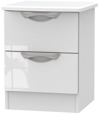 Product photograph of Camden 2 Drawer Bedside Cabinet from Choice Furniture Superstore