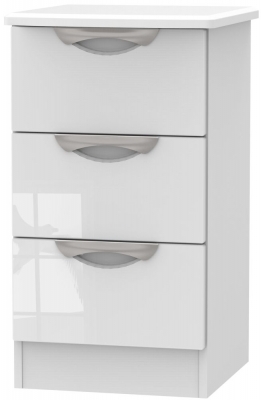 Product photograph of Camden 3 Drawer Bedside Cabinet from Choice Furniture Superstore