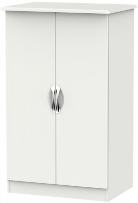 Product photograph of Camden 2 Door Plain Midi Wardrobe - Light Grey from Choice Furniture Superstore