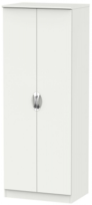 Product photograph of Camden 2 Door Tall Plain Wardrobe - Light Grey from Choice Furniture Superstore