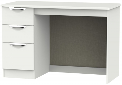 Product photograph of Camden 3 Drawer Desk - Light Grey from Choice Furniture Superstore