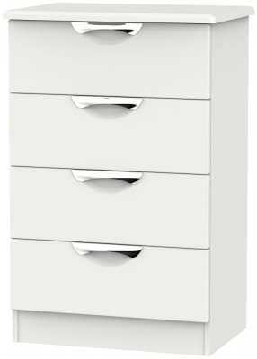 Product photograph of Camden 4 Drawer Midi Chest - Light Grey from Choice Furniture Superstore