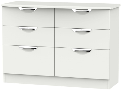 Product photograph of Camden 6 Drawer Midi Chest - Light Grey from Choice Furniture Superstore