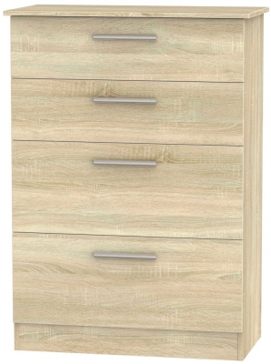Product photograph of Contrast 4 Drawer Deep Chest from Choice Furniture Superstore