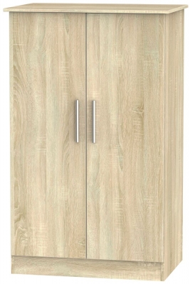 Product photograph of Contrast 2 Door Midi Wardrobe from Choice Furniture Superstore