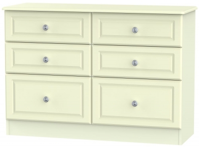 Product photograph of Pembroke Cream 6 Drawer Midi Chest from Choice Furniture Superstore