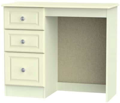 Product photograph of Pembroke Cream Single Pedestal Dressing Table from Choice Furniture Superstore