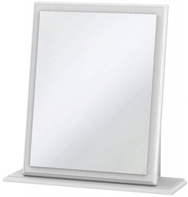 Product photograph of Pembroke Small Mirror - Comes In White Cream And High Gloss White Options from Choice Furniture Superstore