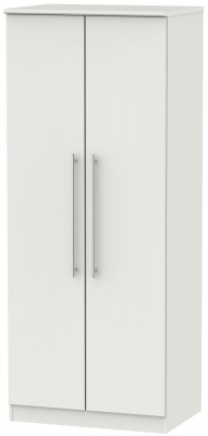 Product photograph of Sherwood Grey Matt 2 Door Wardrobe from Choice Furniture Superstore