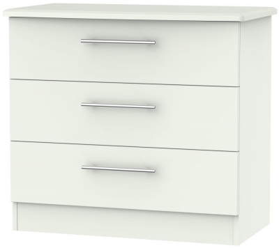 Product photograph of Sherwood Porcelain Matt 3 Drawer Chest from Choice Furniture Superstore