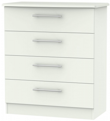 Product photograph of Sherwood Porcelain Matt 4 Drawer Chest from Choice Furniture Superstore