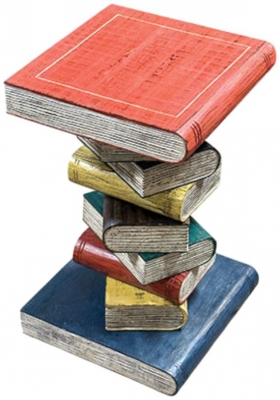 Product photograph of Coloured Bookstack Table Medium from Choice Furniture Superstore