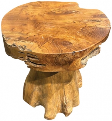 Product photograph of Root Mushroom Stool Lamp Table from Choice Furniture Superstore