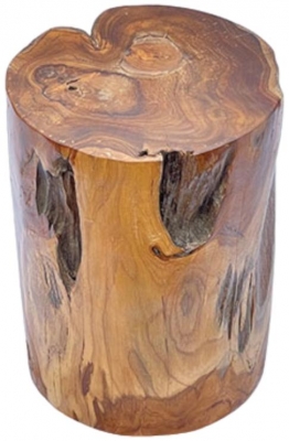 Root Round Stool Lamp Table