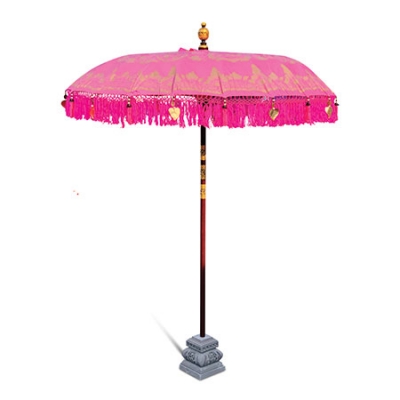Product photograph of Bali Sun Parasol Bubblegum Pink And Gold 2m from Choice Furniture Superstore