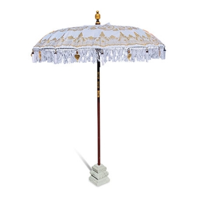 Product photograph of Bali Sun Parasol Cloud White And Gold 2m from Choice Furniture Superstore