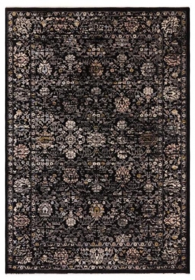 Asiatic Sovereign Vintage Floral Black Rug 120cm X 166cm