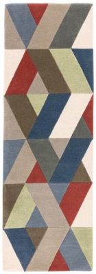 Product photograph of Asiatic Funk Chevron 01 Multi Coloured Runner - 70cm X 200cm from Choice Furniture Superstore