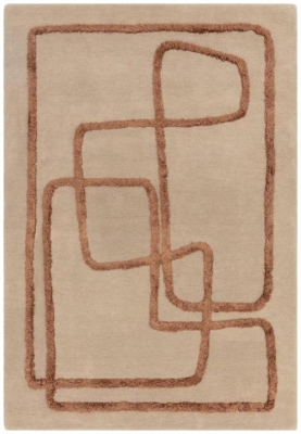 Product photograph of Asiatic Matrix Infinity 96 Copper Rug from Choice Furniture Superstore