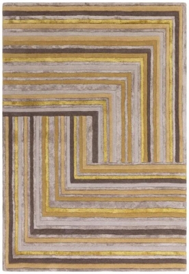 Product photograph of Asiatic Matrix Network 79 Gold Rug from Choice Furniture Superstore