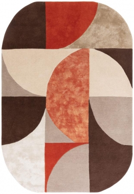 Product photograph of Asiatic Matrix Oval Spice 77 Rug from Choice Furniture Superstore