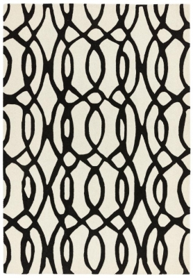 Product photograph of Asiatic Matrix Wire 35 White Rug from Choice Furniture Superstore