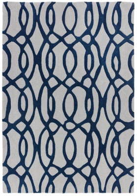 Product photograph of Asiatic Matrix Wire 36 Blue Rug from Choice Furniture Superstore
