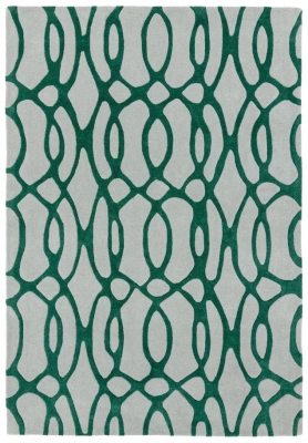 Product photograph of Asiatic Matrix Wire 38 Green Rug from Choice Furniture Superstore