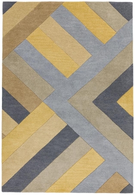Product photograph of Asiatic Reef Big Zig Rf02 Ochre Grey Runner - 66cm X 240cm from Choice Furniture Superstore