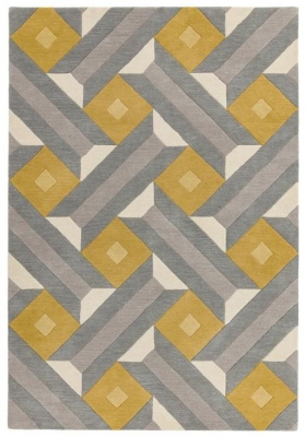Product photograph of Asiatic Reef Motif Rf01 Ochre Grey Runner - 66cm X 240cm from Choice Furniture Superstore