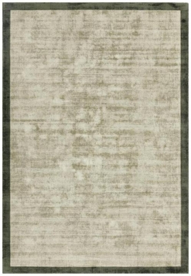 Asiatic Contemporary Plain Blade Border 05 Sage And Olive Rug Sizes Available