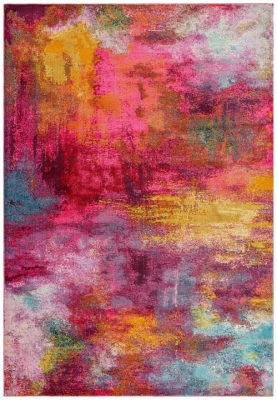 Asiatic Amelie Splash Am04 Multi Coloured Rug 200cm X 290cm