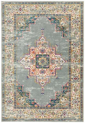 Product photograph of Asiatic Colt Medallion Cl02 Grey Rug from Choice Furniture Superstore