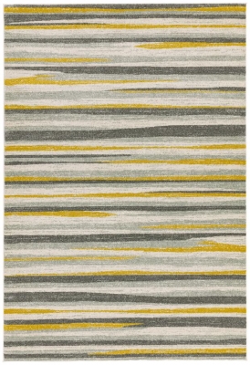 Asiatic Easy Colt Stripe Cl10 Mustard Rug Sizes Available