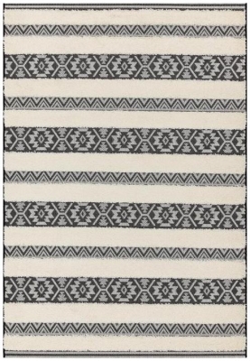 Asiatic Easy Monty Stripe Mn03 Black And Cream Rug Sizes Available