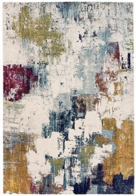 Asiatic Easy Nova Nv22 Mustard Multi Colour Rug Sizes Available