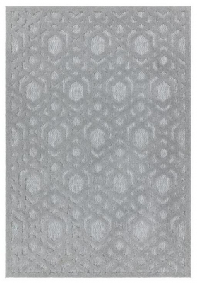 Product photograph of Asiatic Salta Geometric Silver Sa03 Rug - 66cm X 240cm from Choice Furniture Superstore