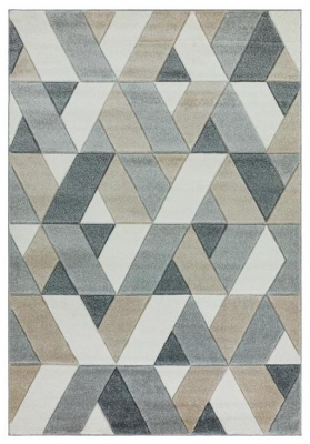 Asiatic Easy Sketch Rhombus Grey Multi Colour Rug 80cm X 150cm