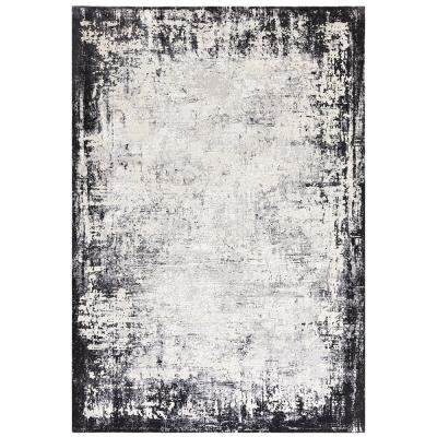 Asiatic Easy Kuza Border Grey Rug Sizes Available