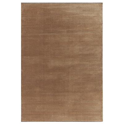 Asiatic Easy Kuza Plain Stripe Terracotta Rug Sizes Available