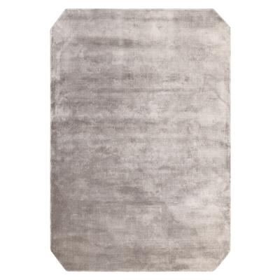 Asiatic Contemporary Plain Gleam Silver Rug Sizes Available