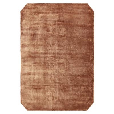 Asiatic Contemporary Plain Gleam Terracotta Rug Sizes Available