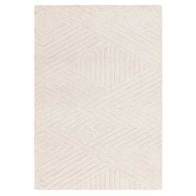 Asiatic Contemporary Plain Hague Ivory Rug Sizes Available
