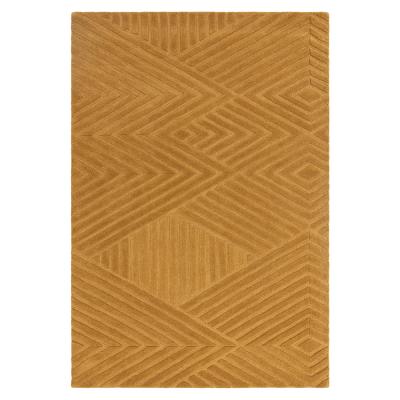 Asiatic Contemporary Plain Hague Ochre Rug Sizes Available