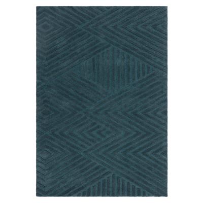 Asiatic Contemporary Plain Hague Teal Rug Sizes Available