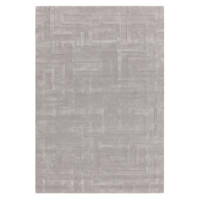 Asiatic Contemporary Plain Maze Silver Rug Sizes Available