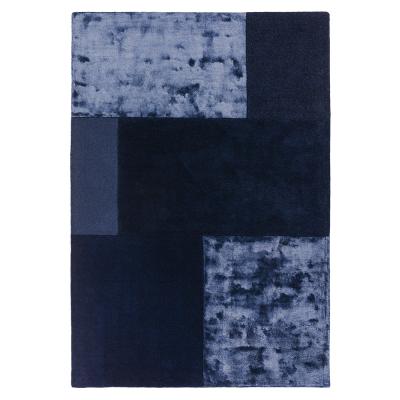 Asiatic Contemporary Plain Tate Tonal Textures Navy Rug Sizes Available